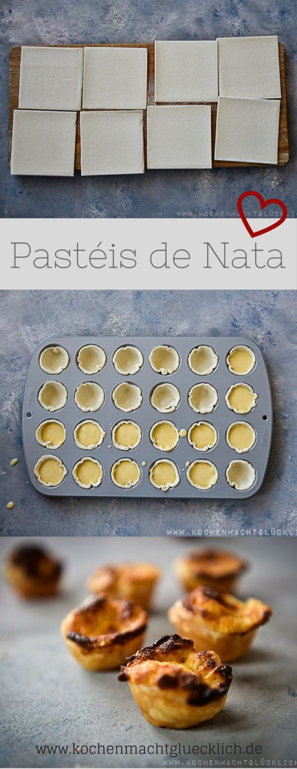 Rezept für portugiesische &amp;quot;Pastéis de Nata&amp;quot; ( Puddingtörtchen)