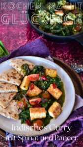 Indisches Curry mit Spinat und Paneer | ein einfaches Rezept